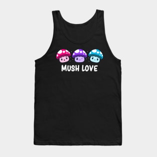 Androgynous Pride Flag Lgbtqia Cute Kawaii Mushroom Tank Top